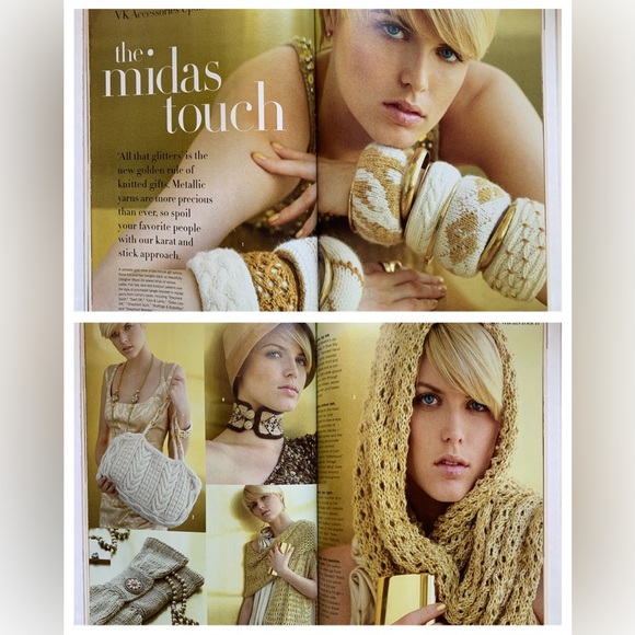 VOGUE Knitting International Knit Patterns Magazine Hardcover Holiday 2008 - Picture 4 of 12